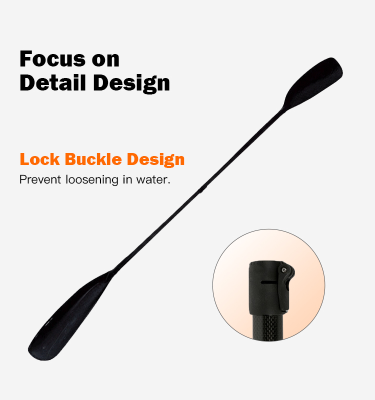 Kayak Paddle Carbon 2 Piece - Remo de Caiaque Ajustável de Fibra