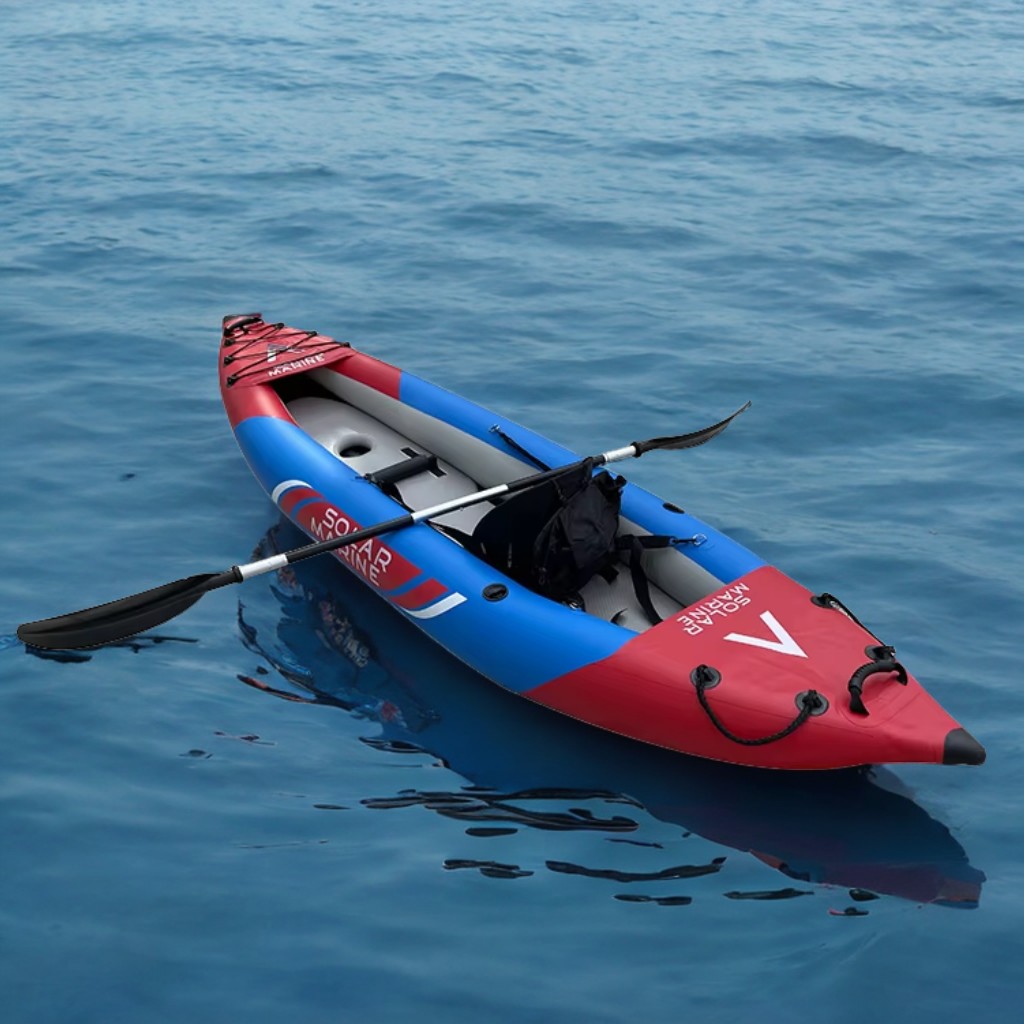 Kayak Inflatable 2 Person - Caiaque inflável duplo escovado Solarmarine, canoa