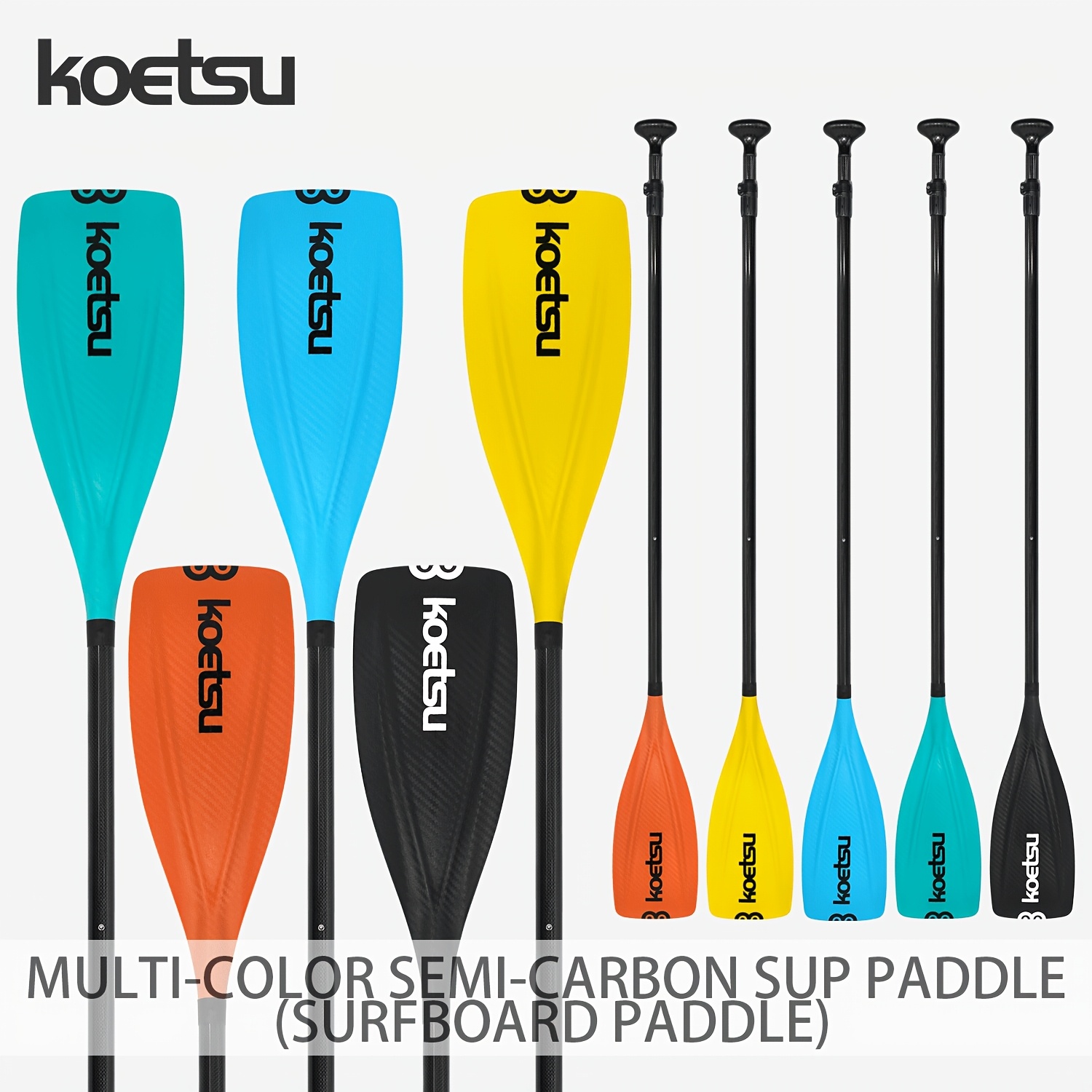 Sup Paddle Carbon Fiber - Remo de Fibra de Carbono KOETSU