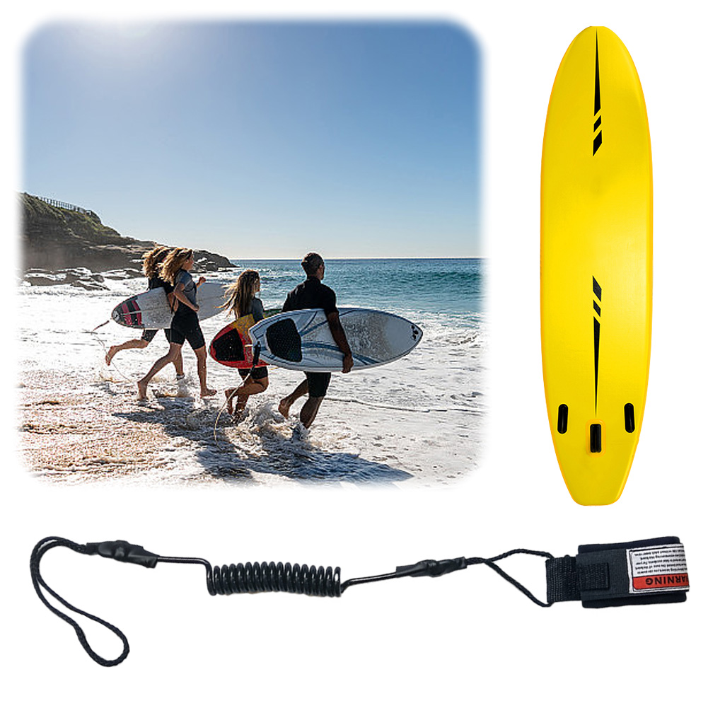 Paddle Board Leash Coiled - Leash espiralado para bodyboard, tira de