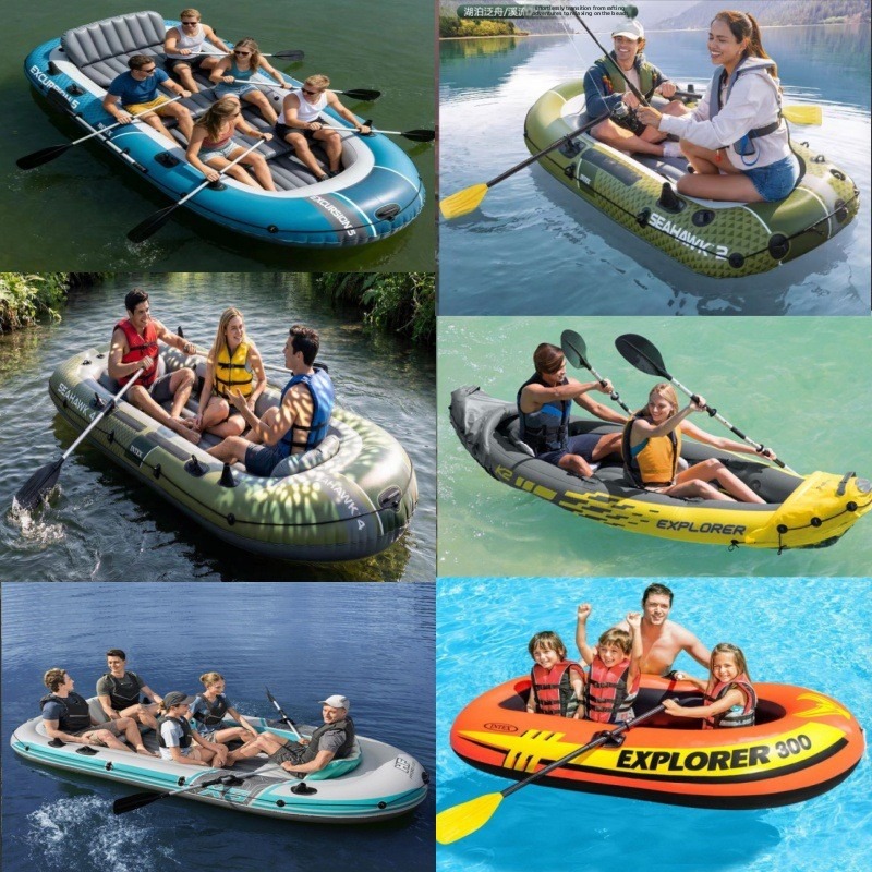 Caiaque Inflável Reforçado par - Inflatable Boat 4 Person avaliação e preço