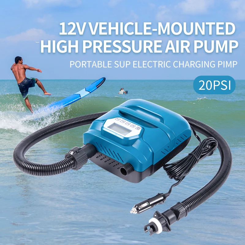 Bomba Elétrica Portátil 12V 20 - Paddle Board Electric Pump 20Psi avaliação e preço