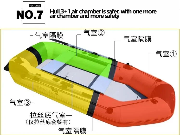 Barco de pesca em PVC de 1,2 m - Inflatable Boat 4 Person avaliação e preço