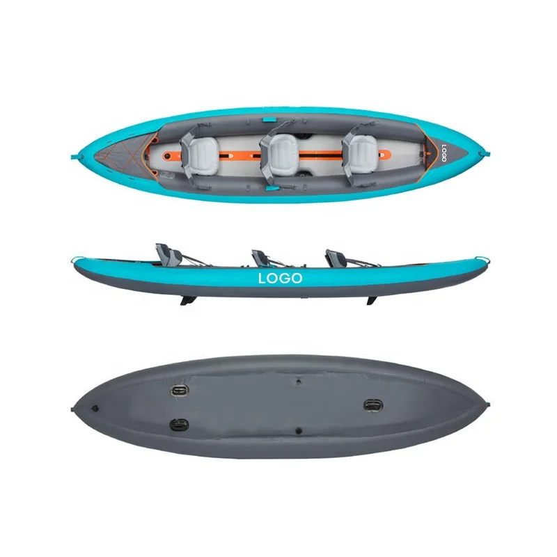 Canoa Inflável de Secagem Rápi - Inflatable Kayak 3 Person avaliação e preço