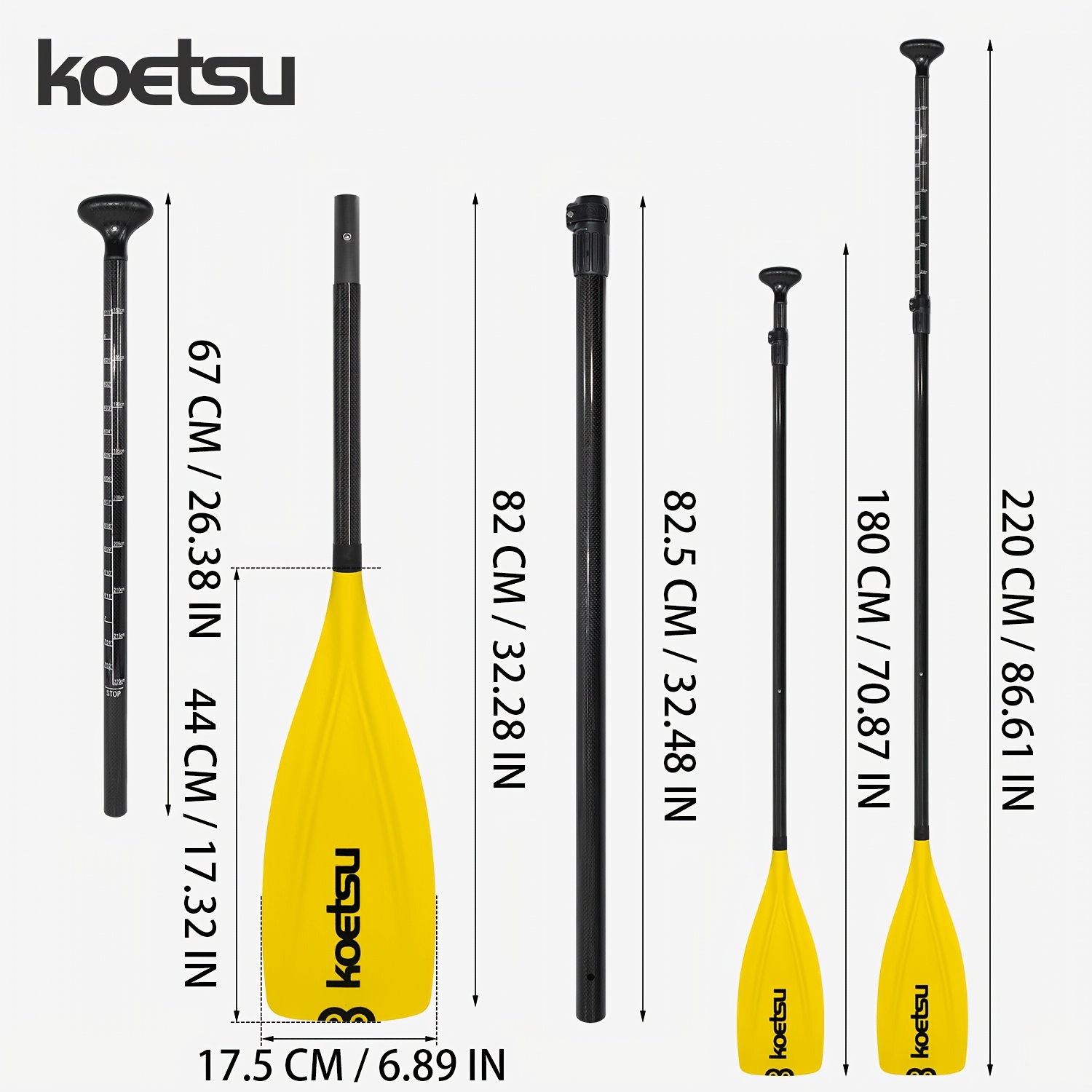 Remo de Fibra de Carbono KOETS - Sup Paddle Carbon Fiber avaliação e preço