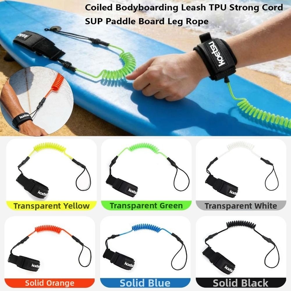 Nova Corda Elástica e Extensív - Paddle Board Leash Coiled avaliação e preço